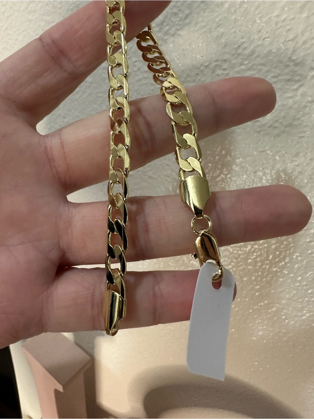 18k gold filled cuban bracelet